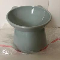 Ciotola Rialzata in Plastica per Gatti - Grigia