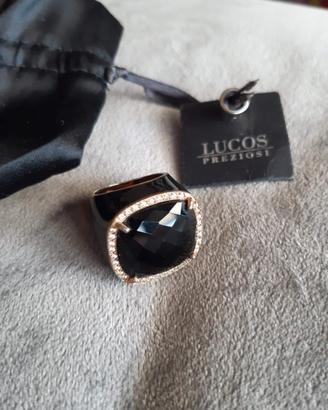 Anello Lucos Preziosi in argento 925 placcato oro