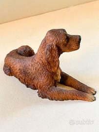 Statua Setter Irlandese "Original Castagna" Vtg'88