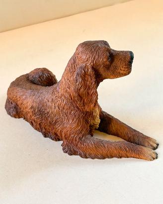 Statua Setter Irlandese "Original Castagna" Vtg'88