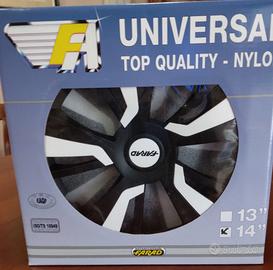 Copricerchi FARAD universali 14" Bianco/nero NUOVI