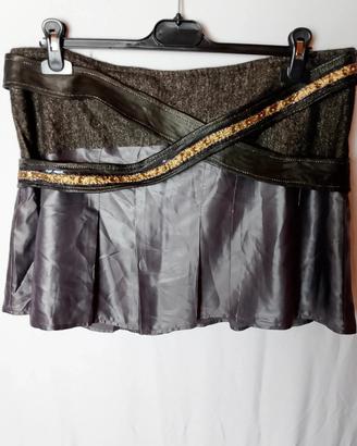 Gonna Custo Barcelona 44 Donna Tweed Con Cintura d