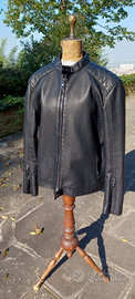 Giubbotto uomo biker ecopelle nera nuovo taglia XL