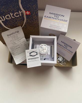 Swatch x Omega Mission to Earthphase Gold