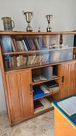 libreria anni 60 legno massello