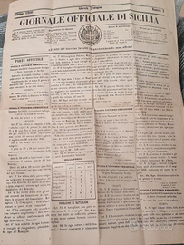 Giornale officiale di Sicilia n. 1 del 7.6.1860