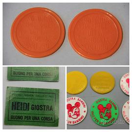 Heidi Topolino gettoni giostra anni 80
