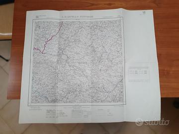 Mappa IGM  scala 1/100000 S.MARCELLO PISTOIESE