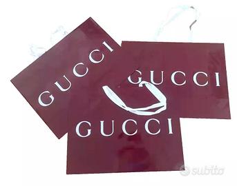 Shopper di carta, GUCCI. Busta grande cm 48x36x17