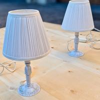 Coppia di lampade in metallo vintage