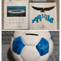 Salvadanaio S.S. Lazio + Biglietto Uefa + Libro