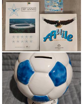 Salvadanaio S.S. Lazio + Biglietto Uefa + Libro