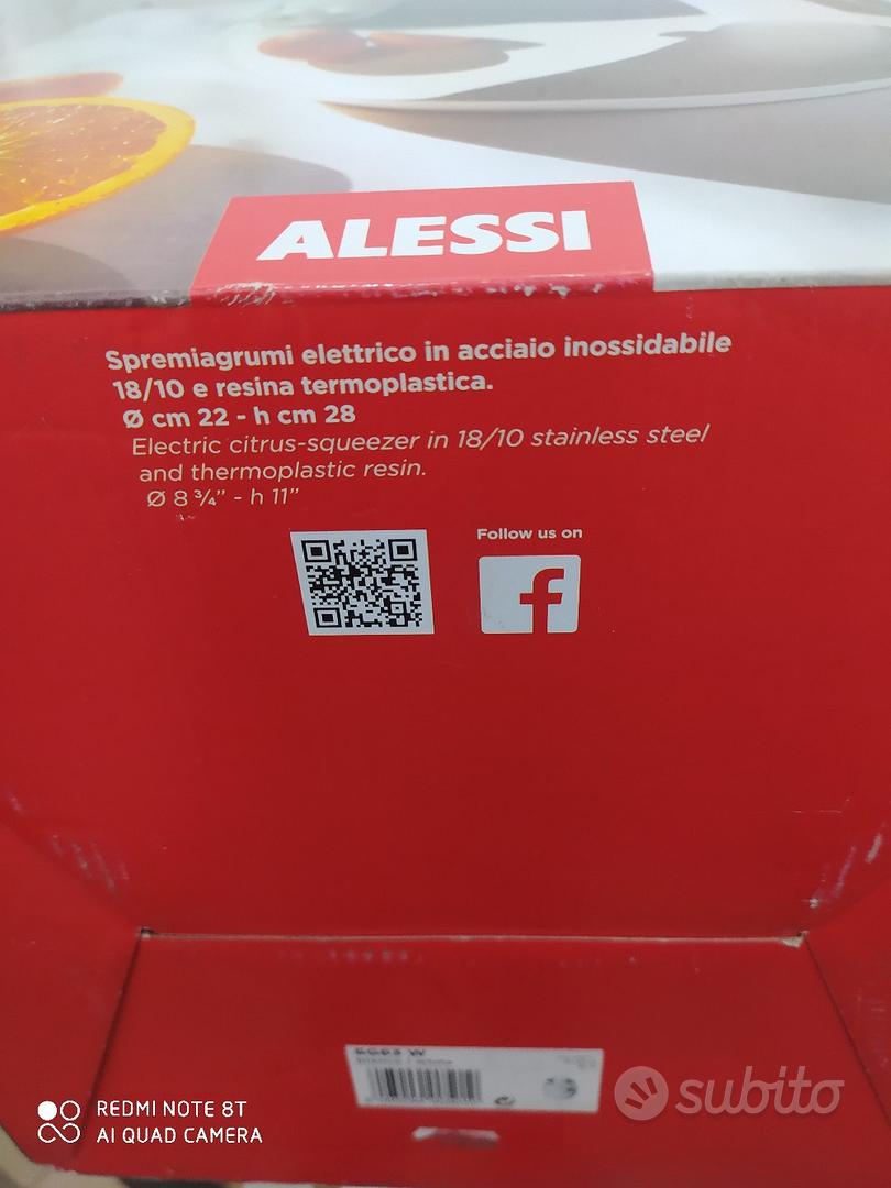 Alessi Spremiagrumi Elettrico in Acciaio e Resina Termoplastica