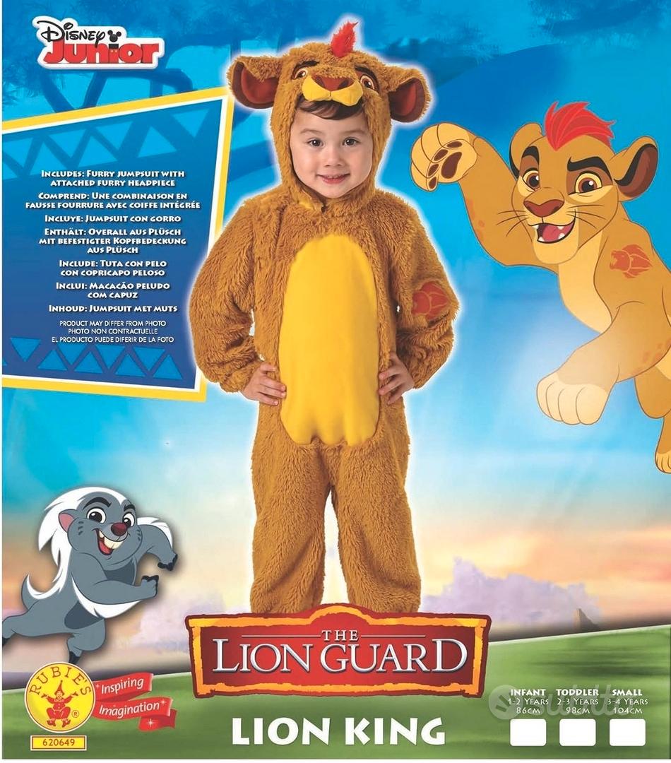 Costume leone bambino carnevale - vestito leone peluche