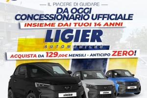 LIGIER JS 50 Select E.V. TUA DA €159.00 MENSILI