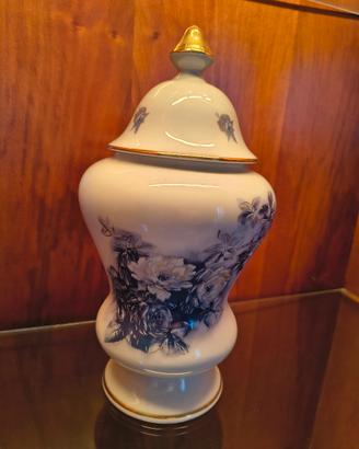 Vaso Potiche con Coperchio in Porcellana