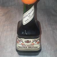 Bottiglia di brandy all'arancia aa '70 sigillata 