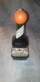 Bottiglia di brandy all'arancia aa '70 sigillata 