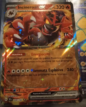 Carta Pokemon Incineroar Ex  034/162 Mint