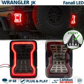 Fanali Posteriori LED per Jeep Wrangler JK Omologa