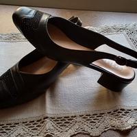 scarpe chanel nero pelle