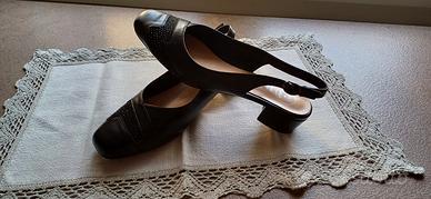 scarpe chanel nero pelle