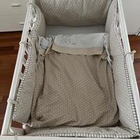 Lettino in legno co-sleeping completo di tutto