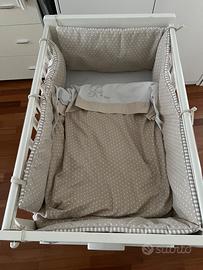 Lettino in legno co-sleeping completo di tutto