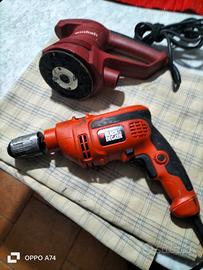 Smerigliatrice più Trapano a percussione 