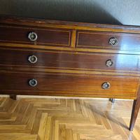 Cassettiera in mogano 2 cassetti grandi 2 piccoli