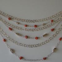 collana corallo e argento lavorazione artigianale 