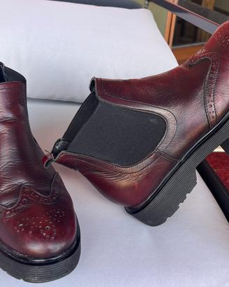 Stivaletto Chelsea da donna bordeaux