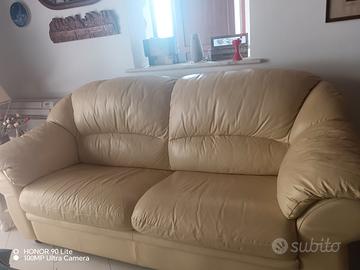 Divano pelle 3 posti 