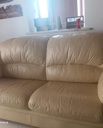 Divano pelle 3 posti 