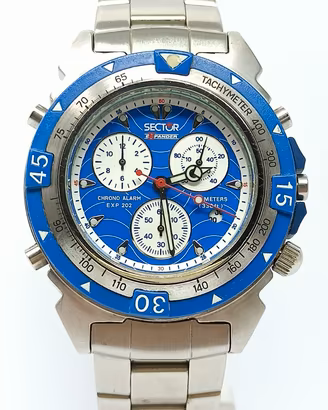 Orologio Sector EXP 202 chrono alarm watch acciaio
