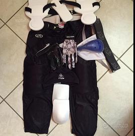 Ginocchiere e conchiglia football americano