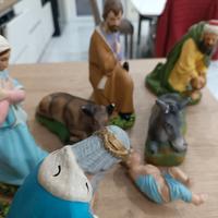 Antico presepe napoletano  in terracotta