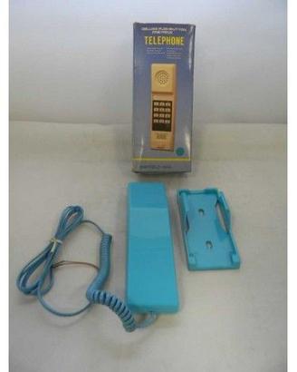 SHEFFIELD-1000 TELEFONO A FILO AZZURRO  "VINTAGE"