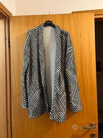 giaccone bianco e nero