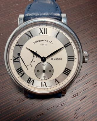 Eberhard 8 giorni cassa acciaio 41 mm ref.21027CP