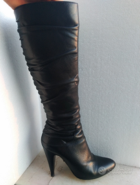 Stivali donna pelle tacco 10