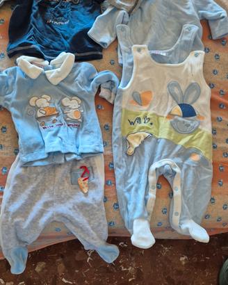 Lotto abbigliamento bambino 0-1-3 mesi