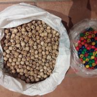 Perline in legno per lavoretti e decupage