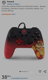 Controller Nintendo switch PowerA Bowser
