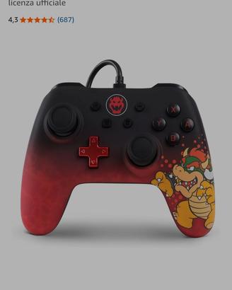 Controller Nintendo switch PowerA Bowser
