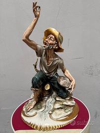Scultura Capodimonte Il cercatore d'oro