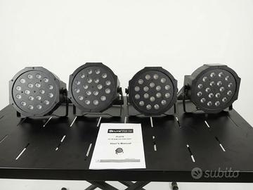 4 fari da palco led par welite fls18