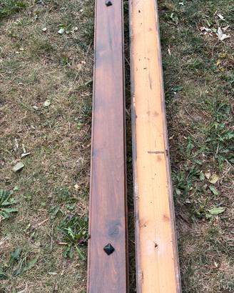 Travi decorative rustiche in legno – 17 pezzi