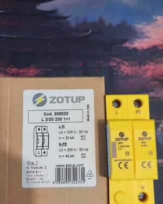 Scaricatore di Sovratensione SPD Monofase ZOTUP