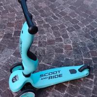 Monopattino 2 in 1 Scoot and Ride verde